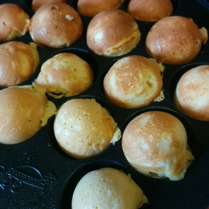 たこ焼き器でベビーカステラ【離乳、幼児食に】